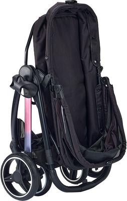 Show full view: Ibiyaya Retro Luxe Cat & Dog Stroller, Large, Black slide 10 of 11