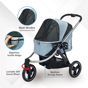 Ibiyaya The Beast Dog Jogging Stroller, Flash Gray