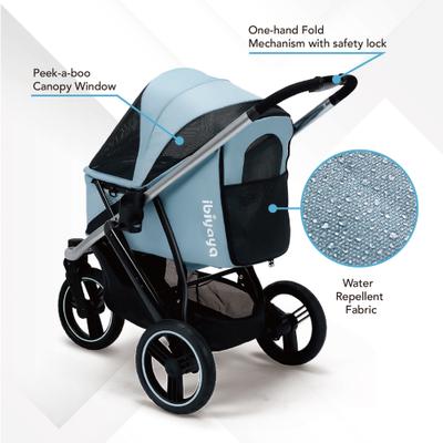 Show full view: Ibiyaya The Beast Dog Jogging Stroller, Flash Gray slide 4 of 9