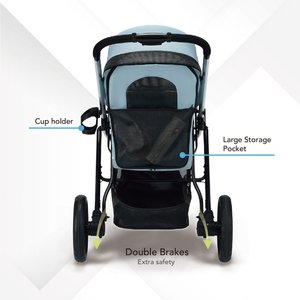 Ibiyaya The Beast Dog Jogging Stroller, Flash Gray