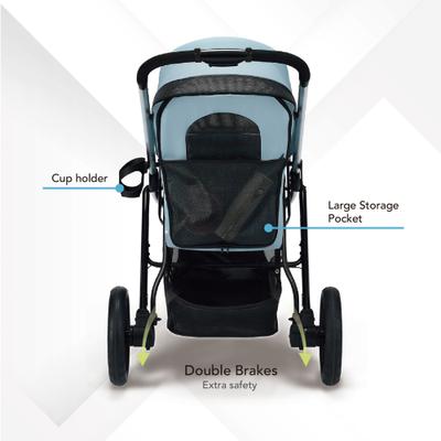 Show full view: Ibiyaya The Beast Dog Jogging Stroller, Flash Gray slide 5 of 9