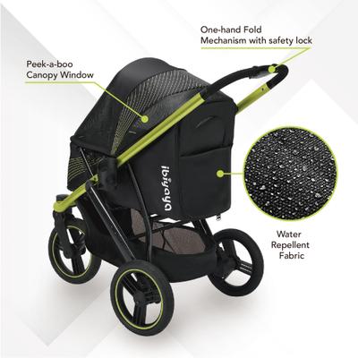 Show full view: Ibiyaya The Beast Dog Jogging Stroller, Jet Black slide 4 of 9