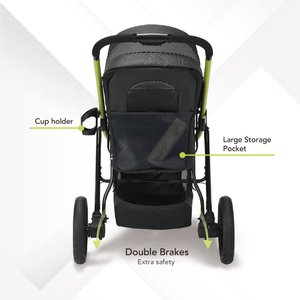 Ibiyaya The Beast Dog Jogging Stroller, Jet Black