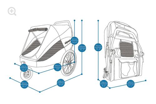 Show full view: Ibiyaya The Hercules Heavy Duty Pro Dog & Cat Stroller slide 10 of 12