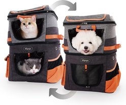 Ibiyaya Two-Tier Dog & Cat Travel Backpack