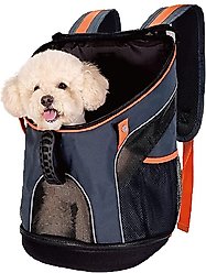 Ibiyaya Ultralight Pro Backpack Dog & Cat Carrier, Small, Navy Blue
