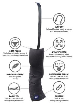 Show full view: Ice Horse Horse Knee-to-Ankle Wraps, 2 count slide 2 of 3