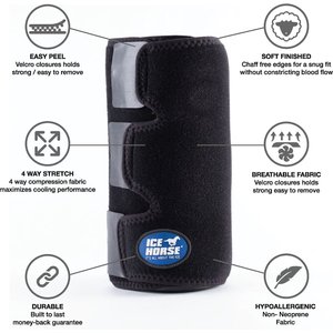 Ice Horse Tendon Horse Leg Wrap, 2 count