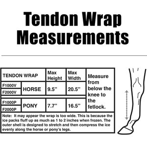 Ice Horse Tendon Horse Leg Wrap, 2 count
