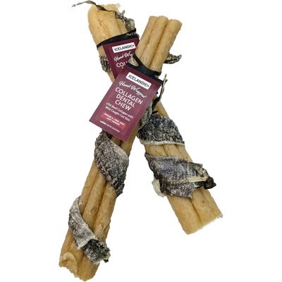 Icelandic+ Icelandic+ Beef Collagen with Wrapped Fish 8-in Dental Chew Dog Treat