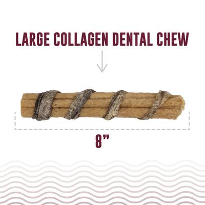 Show full view: Icelandic+ Beef Collagen with Wrapped Fish 8-in Dental Chew Dog Treat slide 5 of 7