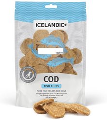 Icelandic+ Cod Fish Chips Dog Treat, 2.5-oz bag