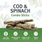 Show in main carousel: Icelandic+ Cod & Spinach Combo Sticks Dog Treats, 6 count slide 6 of 6
