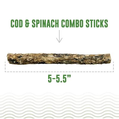 Show full view: Icelandic+ Cod & Spinach Combo Sticks Dog Treats, 6 count slide 4 of 6