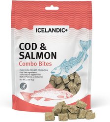 Icelandic+ Grain-Free Cod & Salmon Combo Bites Dog Treats, 3-oz bag