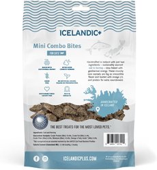 Icelandic+ Grain-Free Mini Cod & Herring Combo Bites Adult Crunchy Cat Treats, 1.7-oz bag slide 2 of 4