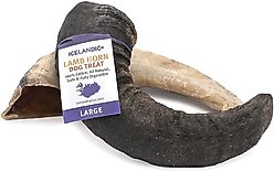Icelandic+ Lamb Horn Large Dog Chew, 6.5-in
