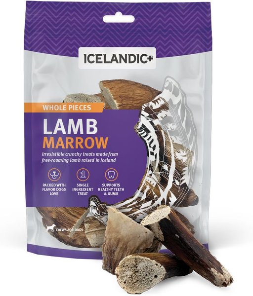 Icelandic+ Lamb Horn Marrow Whole Pieces Dog Treats