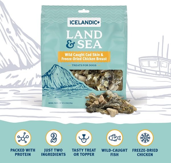 Icelandic+ Cod Skin Cubes Dog Treats