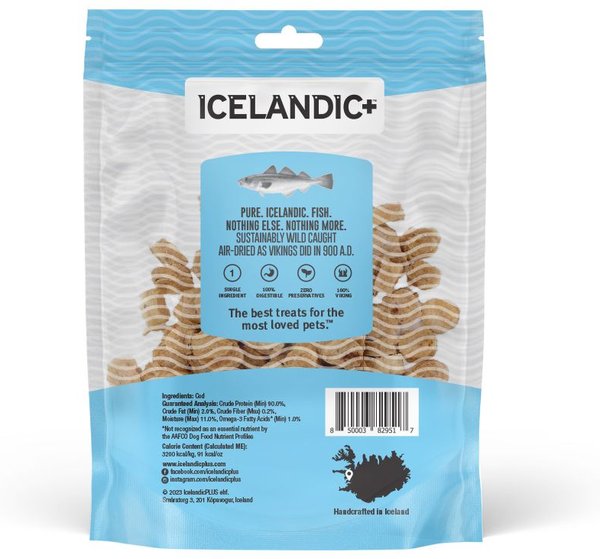 Icelandic+ Capelin Whole Fish Dog Treat, 2.5-oz bag