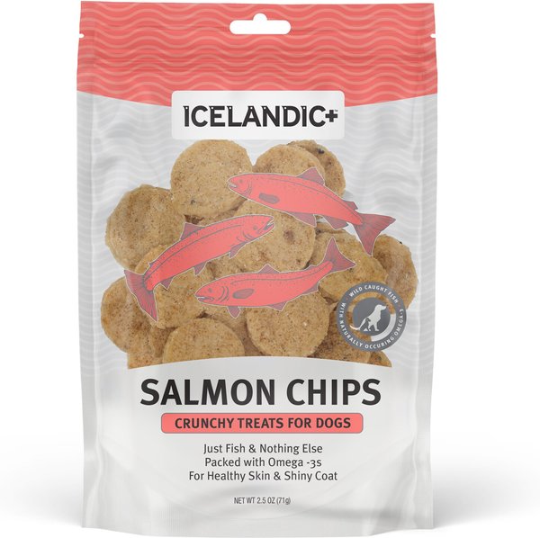 Icelandic+ Chewy Jerky Bars Salmon & Skyr Recipe Grain-Free Dog Treats, 2.5-oz bag