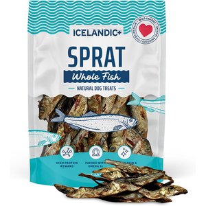 Icelandic+ Sprats Whole Fish Dog Treats, 2-oz bag