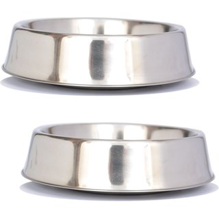 Iconic Pet Anti Ant Stainless Steel Non Skid Dog & Cat Bowl, 2 count, 1-cup slide 1 of 7