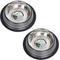 Show in main carousel: Iconic Pet Color Splash Stripe Non-Skid Dog Bowl, 2 count, Black, 1-cup slide 1 of 10