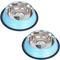 Show in main carousel: Iconic Pet Color Splash Stripe Non-Skid Dog Bowl, 2 count, Blue, 4-cup slide 1 of 9