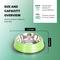 Show in main carousel: Iconic Pet Color Splash Stripe Non-Skid Dog Bowl, 2 count, Green, 8-cup slide 8 of 9