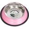 Show in main carousel: Iconic Pet Color Splash Stripe Non-Skid Dog Bowl, 2 count, Pink, 1-cup slide 3 of 10