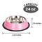 Show in main carousel: Iconic Pet Color Splash Stripe Non-Skid Stainless Steel Dog & Cat Bowl, Pink, 24-oz slide 3 of 8
