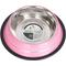 Show in main carousel: Iconic Pet Color Splash Stripe Non-Skid Stainless Steel Dog & Cat Bowl, Pink, 24-oz slide 4 of 8