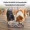 Show in main carousel: Iconic Pet Elevated Wired Non-Skid Stainless-Steel Double Diner Dog Bowl, Black, Large: 64-oz slide 6 of 10