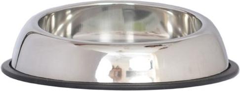 Show full view: Iconic Pet Heavy Weight Non-Skid Easy Feed High Back Dog Bowl, Stainless Steel, 2 count, 3-cup slide 3 of 9