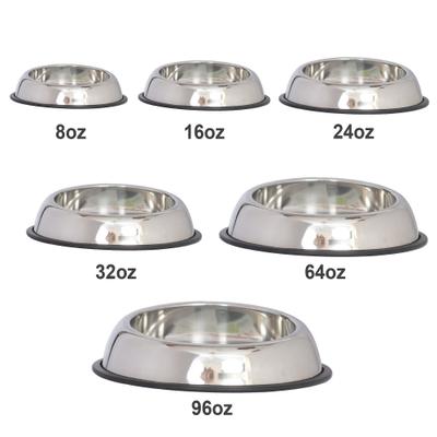 Show full view: Iconic Pet Heavy Weight Non-Skid Easy Feed High Back Stainless Steel Dog & Cat Bowl, 32-oz slide 6 of 6