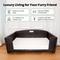 Show in main carousel: Iconic Pet Rattan Rectangular Sofa Cat & Dog Bed with Removable Cover, Espresso, Small slide 6 of 8