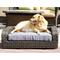 Show in main carousel: Iconic Pet Rattan Sofa Cat & Dog Bed with Removable Cover, Caramel & Mocha slide 1 of 11