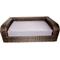 Show in main carousel: Iconic Pet Rattan Sofa Cat & Dog Bed with Removable Cover, Caramel & Mocha slide 5 of 11