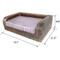 Show in main carousel: Iconic Pet Rattan Sofa Cat & Dog Bed with Removable Cover, Caramel & Mocha slide 10 of 11