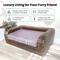Show in main carousel: Iconic Pet Rattan Sofa Cat & Dog Bed with Removable Cover, Caramel & Mocha slide 8 of 11