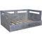 Show in main carousel: Iconic Pet Sassy Paws Wooden Sofa Cat & Dog Bed with Removable Cover, Antique Gray, Small slide 4 of 11