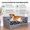 Show in main carousel: Iconic Pet Sassy Paws Wooden Sofa Cat & Dog Bed with Removable Cover, Antique Gray, Small slide 6 of 11