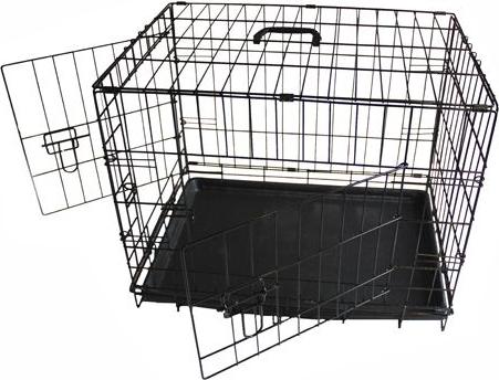 Show full view: Iconic Pet Sturdy Foldable Double Door Dog & Cat Crate, 24-in slide 7 of 7