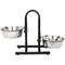 Show in main carousel: Iconic Pet U Design Adjustable Stainless Steel Pet Double Dog Bowl, 8-cup slide 1 of 5