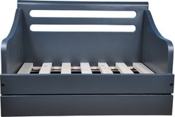 Iconic Pet Wooden Feeder Dog Bed, Charcoal Gray, Medium slide 2 of 7