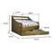 Show in main carousel: Iconic Pet Wooden Feeder Dog Bed, Rustic Brown, Small slide 8 of 8