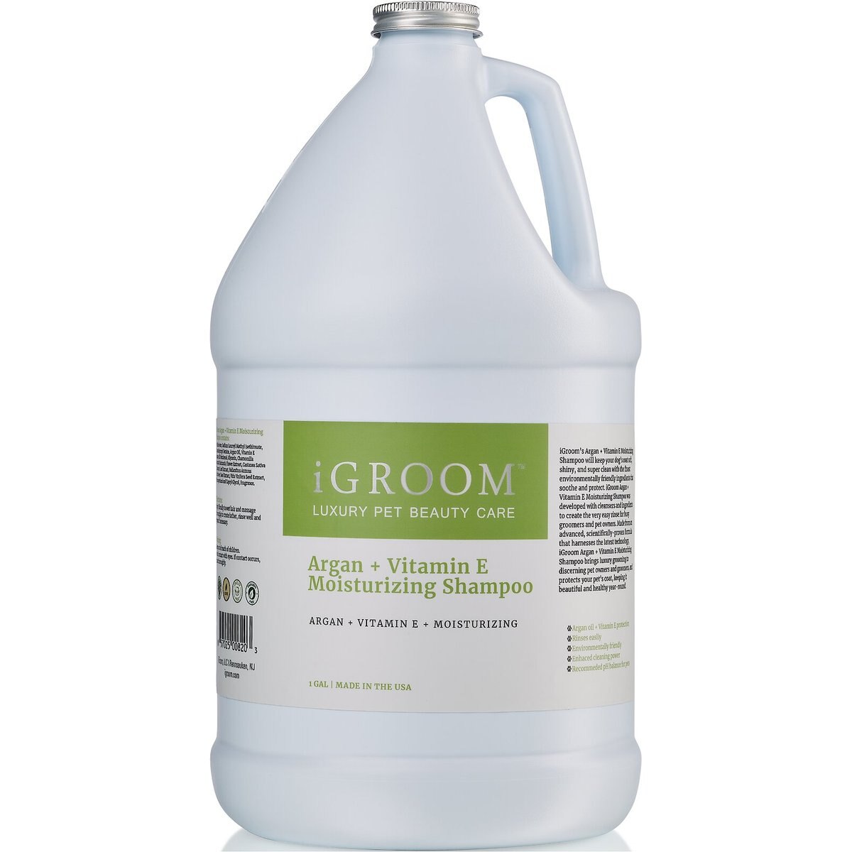 iGroom Argan & Vitamin E Moisturizing Dog Shampoo, 1-gal bottle, bundle of 2
