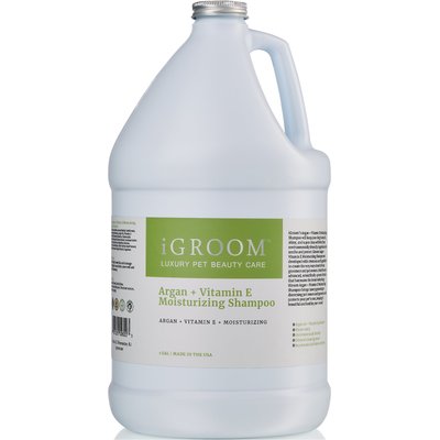 iGroom iGroom Argan & Vitamin E Moisturizing Dog Shampoo, 1-gal bottle, bundle of 2