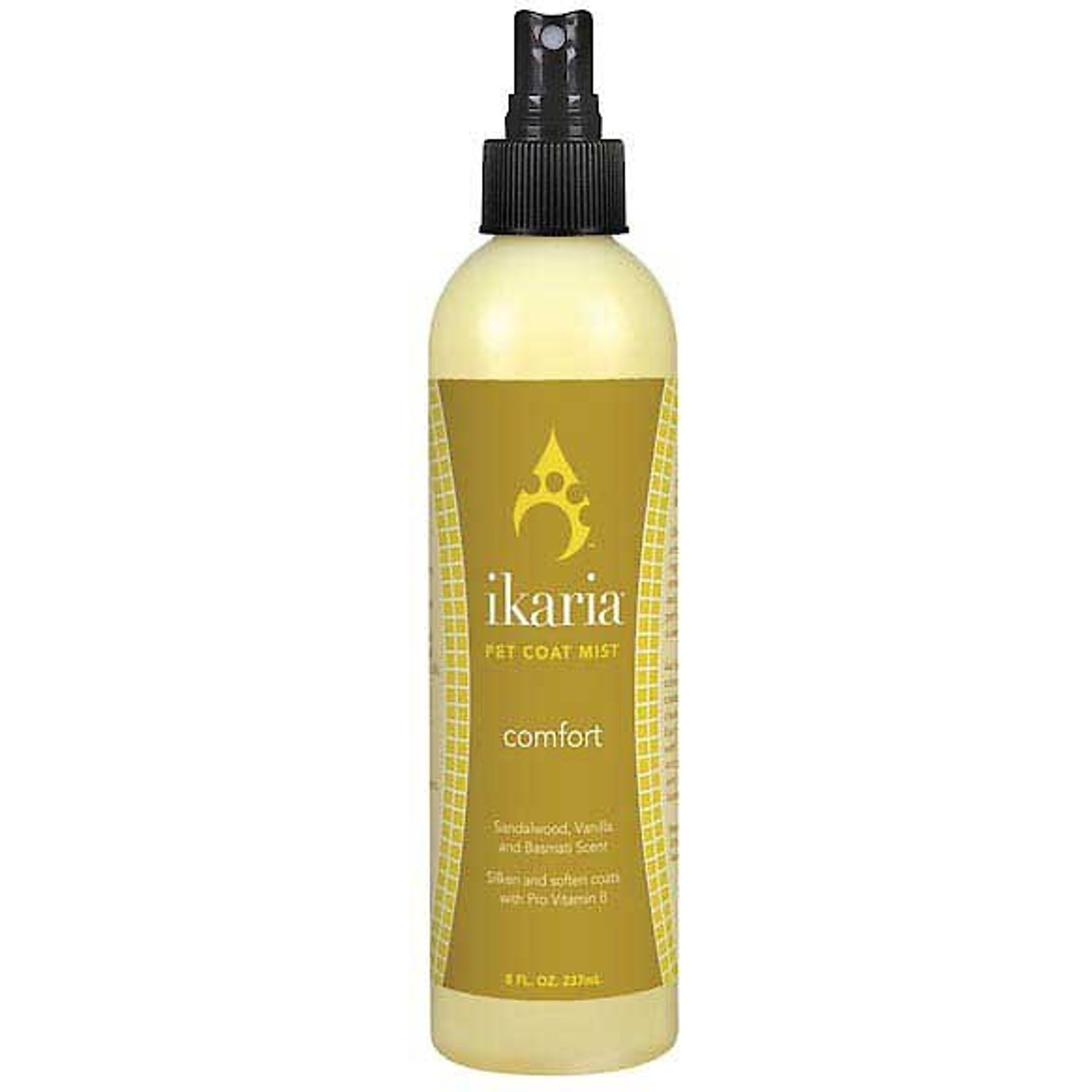 Ikaria Comfort Sandalwood Vanilla & Basmati Scent Coat Mist Dog & Cat Conditioner, 8-fl oz bottle